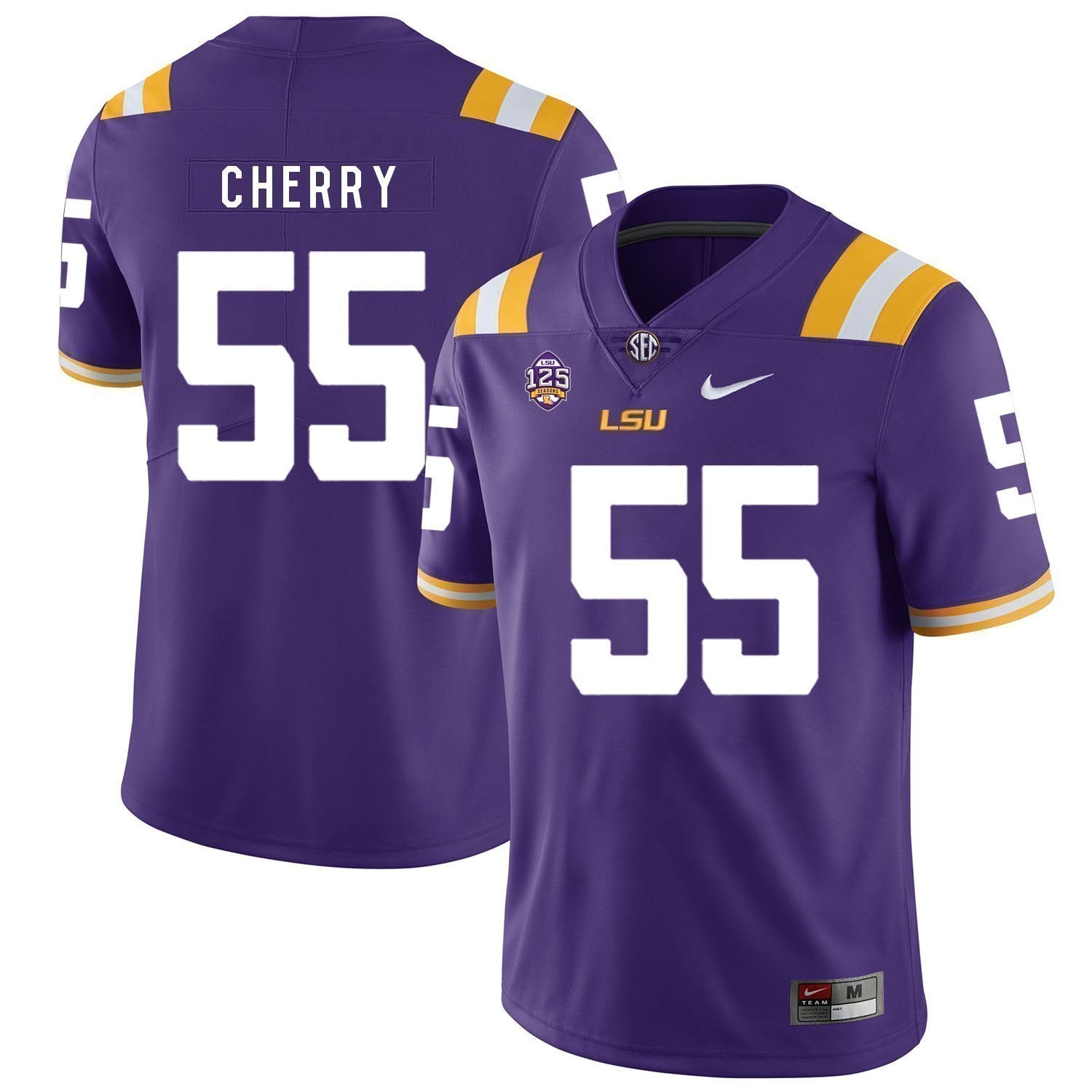Jarell Cherry LSU Tigers Football Jersey - Purple