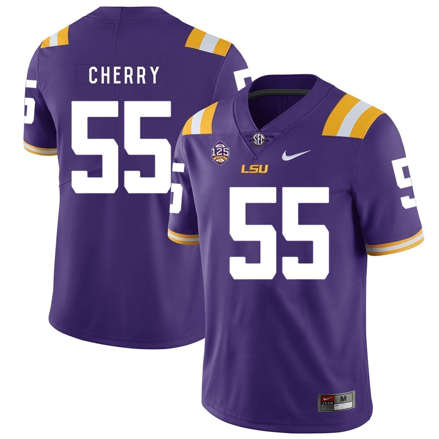 Jarell Cherry LSU Tigers Football Jersey - Purple
