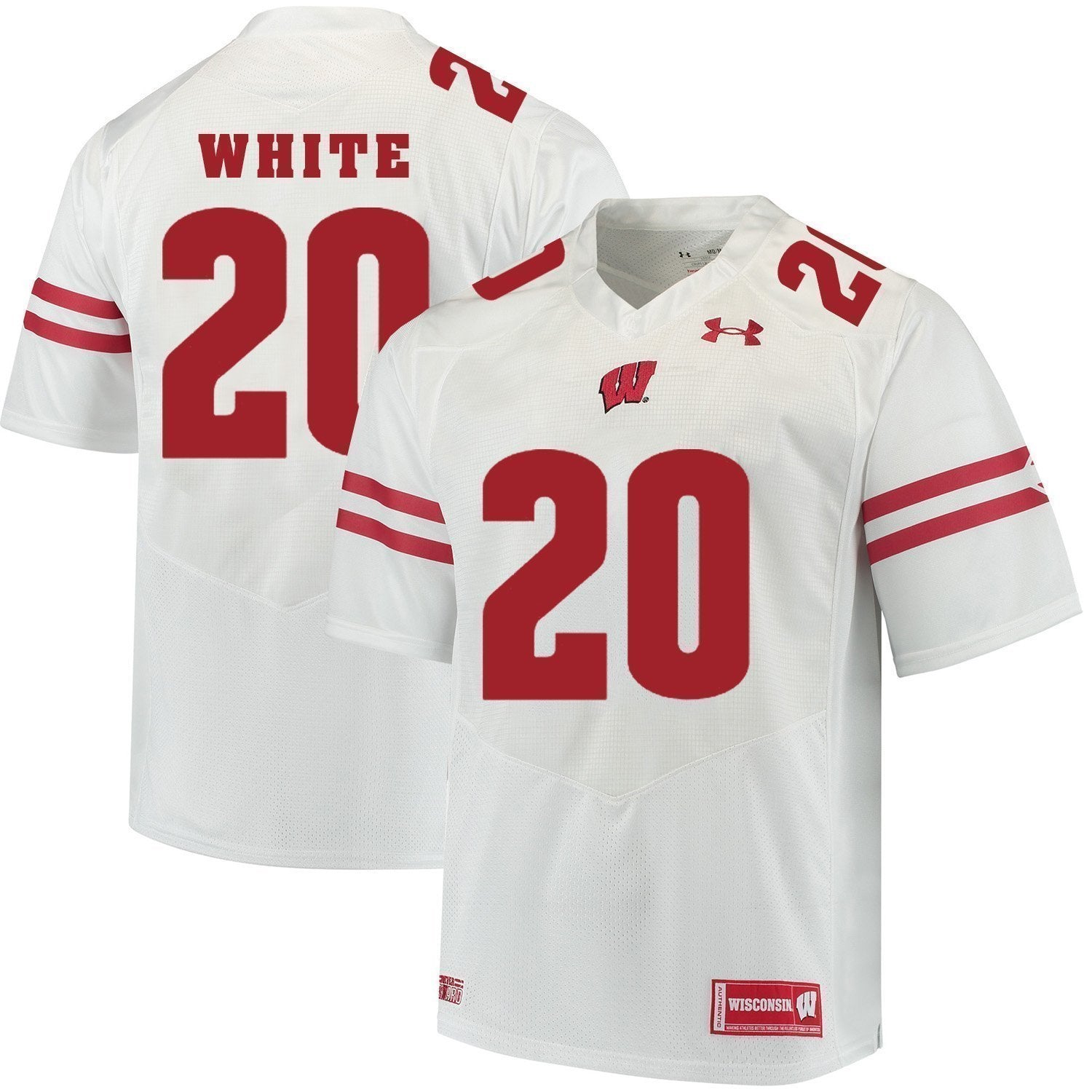 James White Wisconsin Badgers Football Jersey White