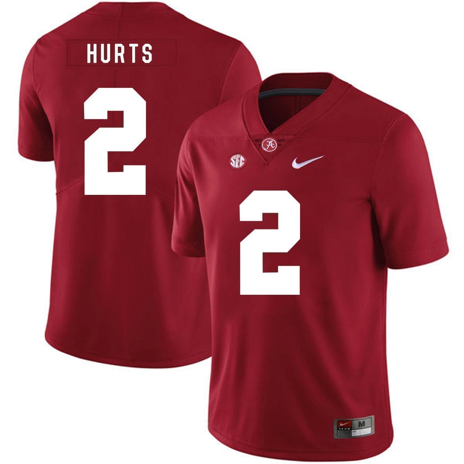 Jalen Hurts Alabama Crimson Tide Football Jersey-Red