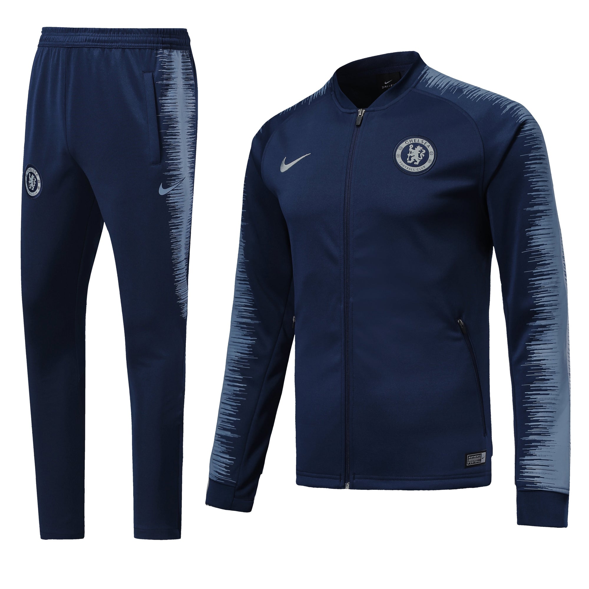 Chelsea Navy Tracksuit Training Jackets and Pants 2018/19