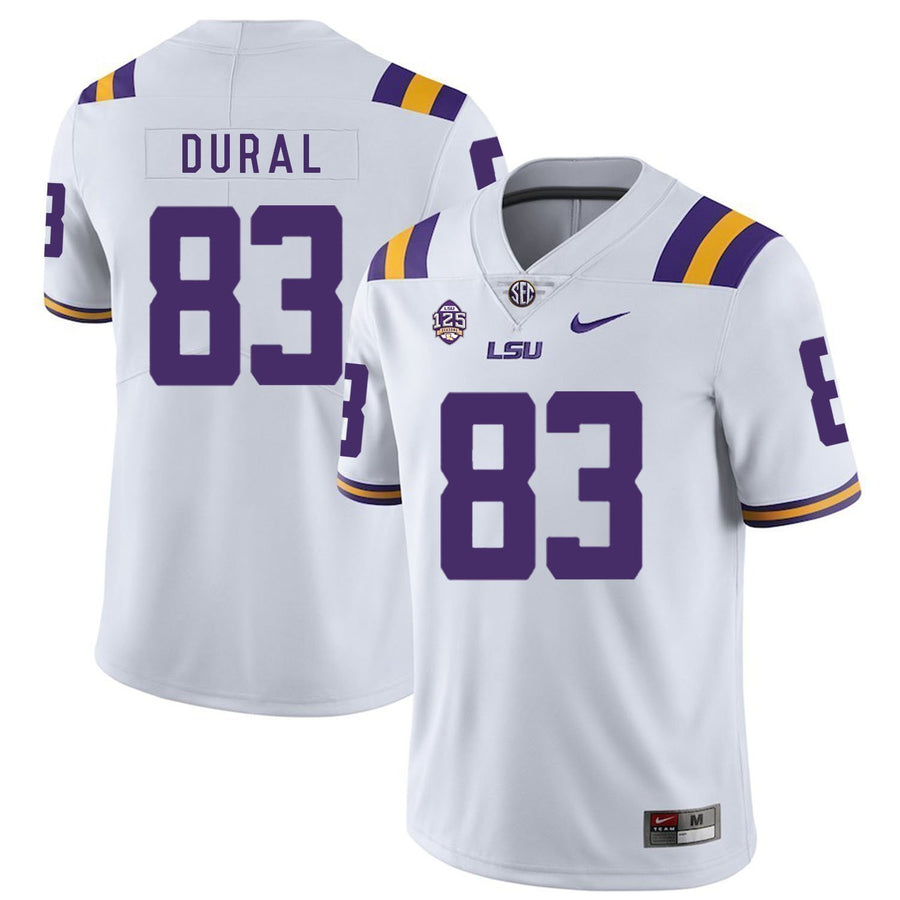 Travin Dural LSU Tigers Football Jersey - White