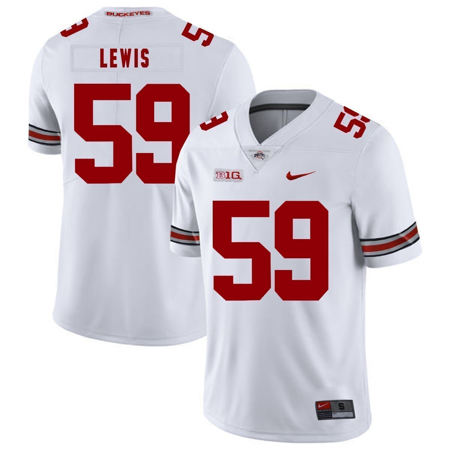 Tyquan Lewis Ohio State Buckeyes Football Jersey - White