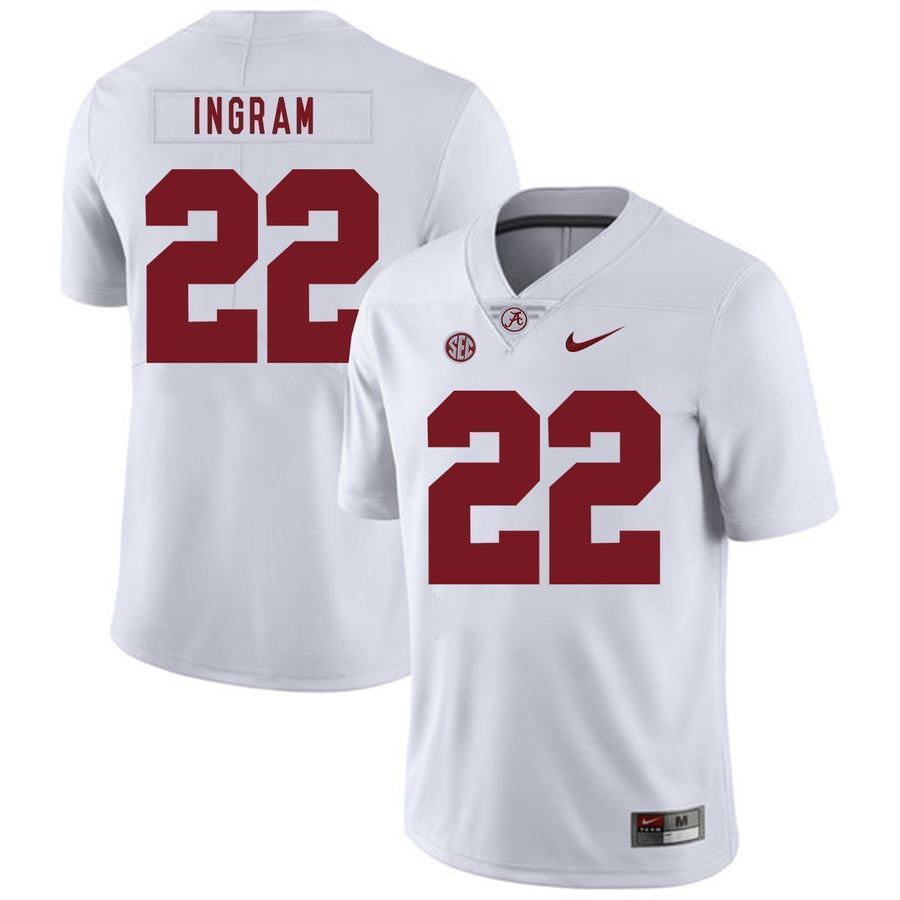 Mark Ingram Alabama Crimson Tide Football Jersey-White