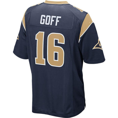 Jared Goff Los Angeles Rams Game Player Jersey