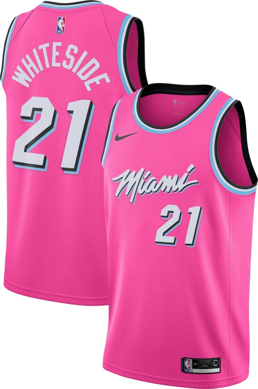 Miami Heat #21 Hassan Whiteside 2018/19 Earned Edition Swingman Jersey