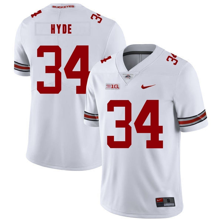 Carlos Hyde Ohio State Buckeyes Football Jersey - White