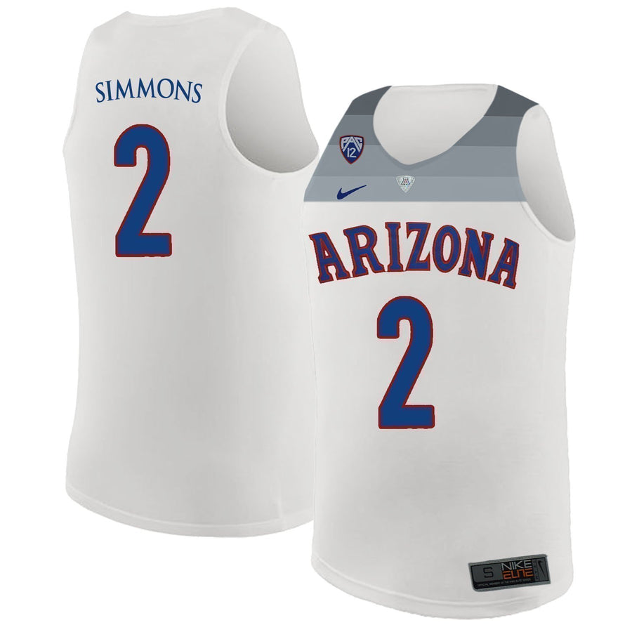 Kobi Simmons Arizona Wildcats Basketball Jersey-White