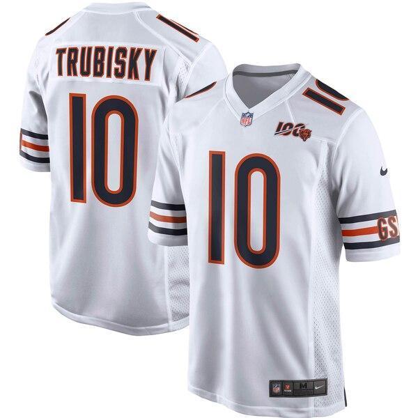Mitchell Trubisky Chicago Bears 100th Season Game Jersey - White