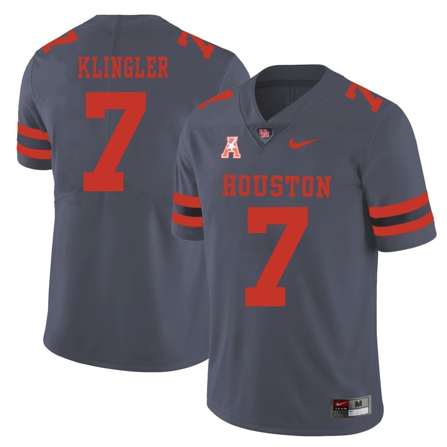 David Klingler Houston Cougars Football Jersey - Grey