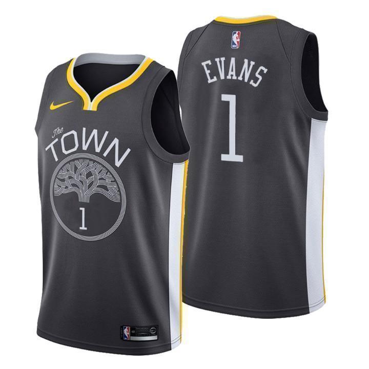 Golden State Warriors Jacob Evans Statement Gray Swingman Jersey