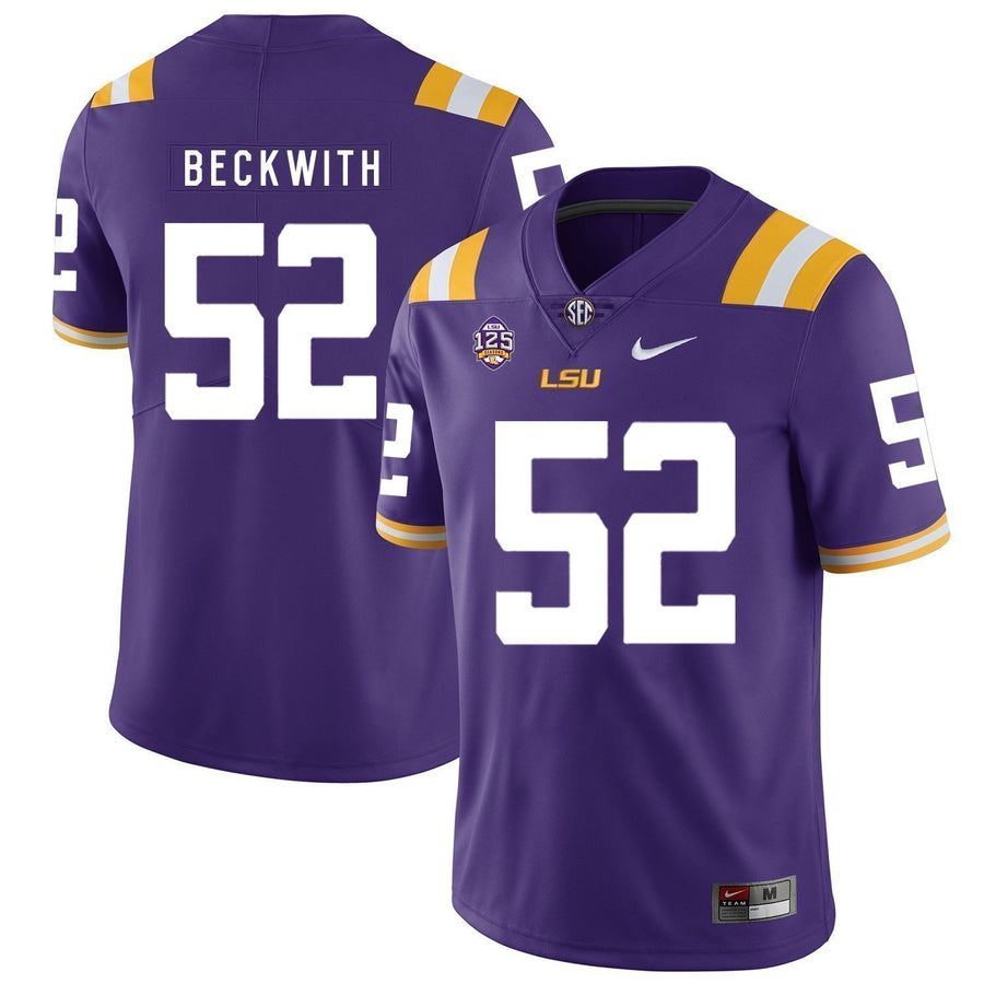 Kendell Beckwith LSU Tigers Football Jersey - Purple