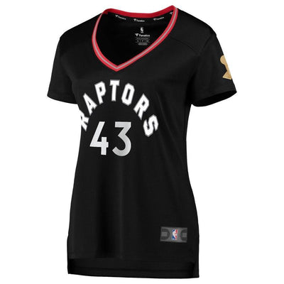 Pascal Siakam Toronto Raptors Women's 2019 NBA Finals Champions Fast Break Replica Player Jersey Black – Statement Edition