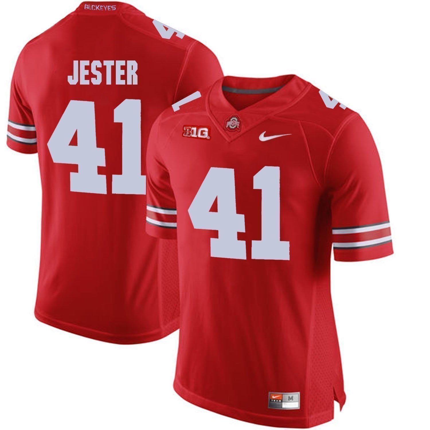 Hayden Jester Ohio State Buckeyes Football Jersey - Red
