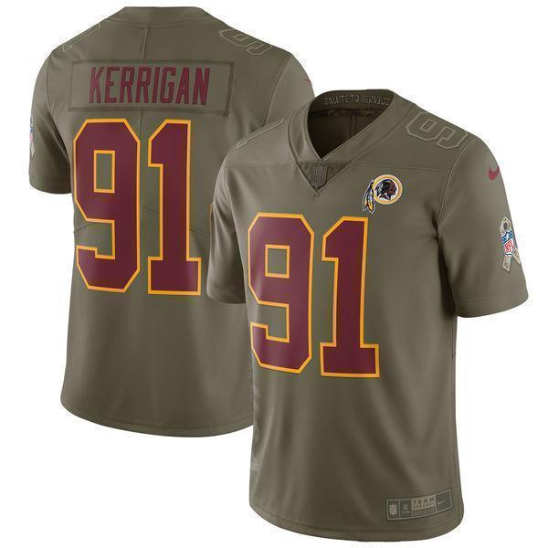 Ryan Kerrigan Washington Redskins Salute To Service Limited Jersey - Olive