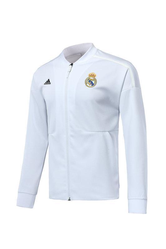 Real Madrid White Tracksuit Training Jackets and Pants 2018/19