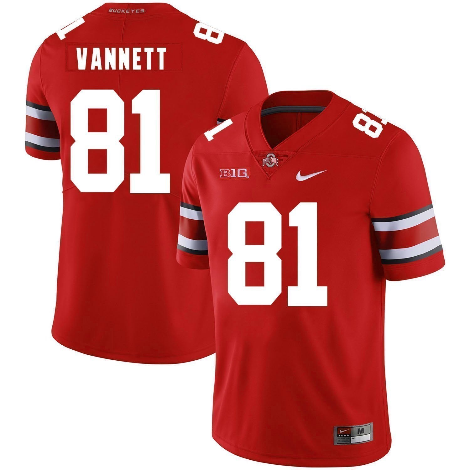 Nick Vannett Ohio State Buckeyes Football Jersey - Red