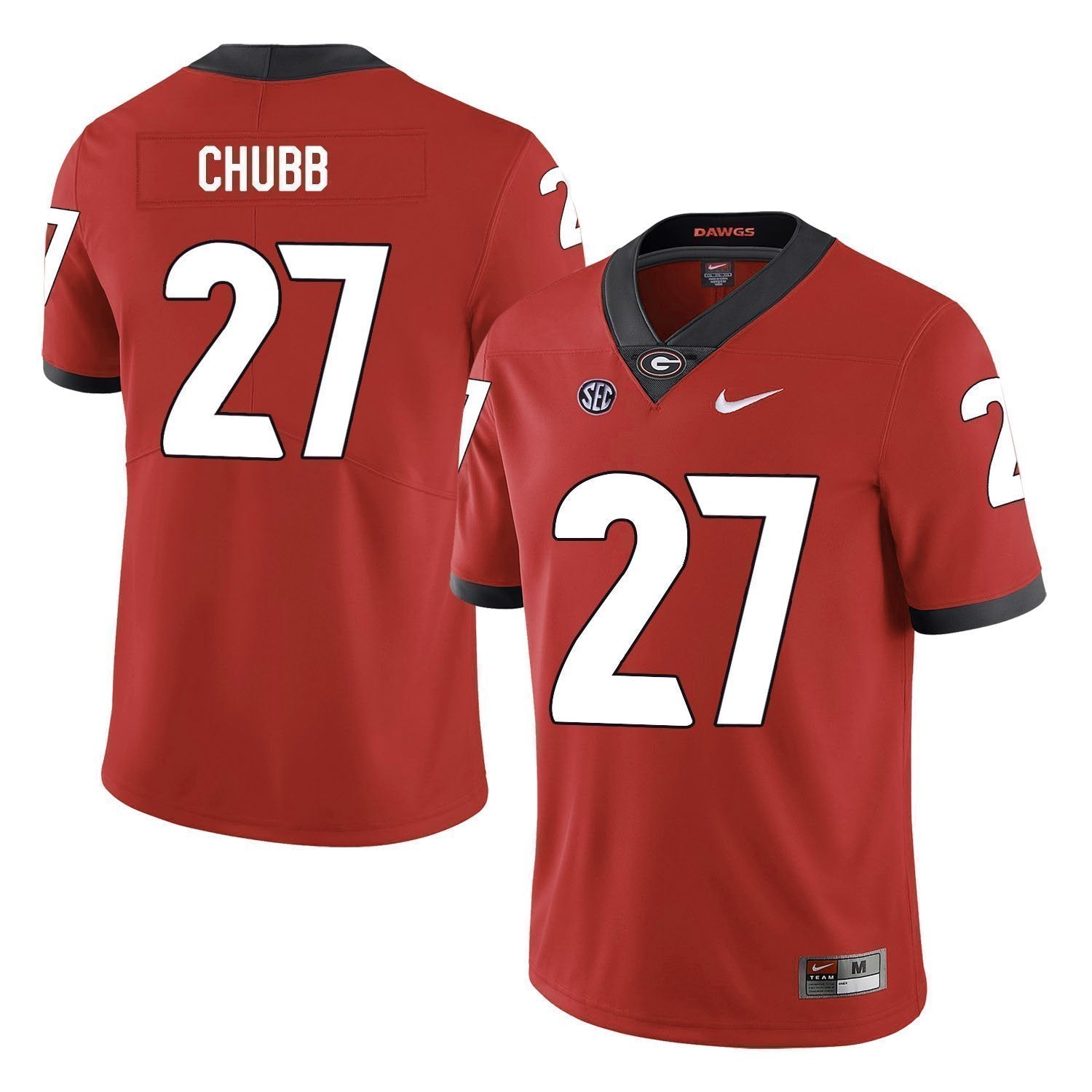 Nick Chubb Georgia Bulldogs Football Jersey Red