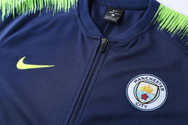 Manchester City Navy Tracksuit Training Jackets and Pants 2018/19