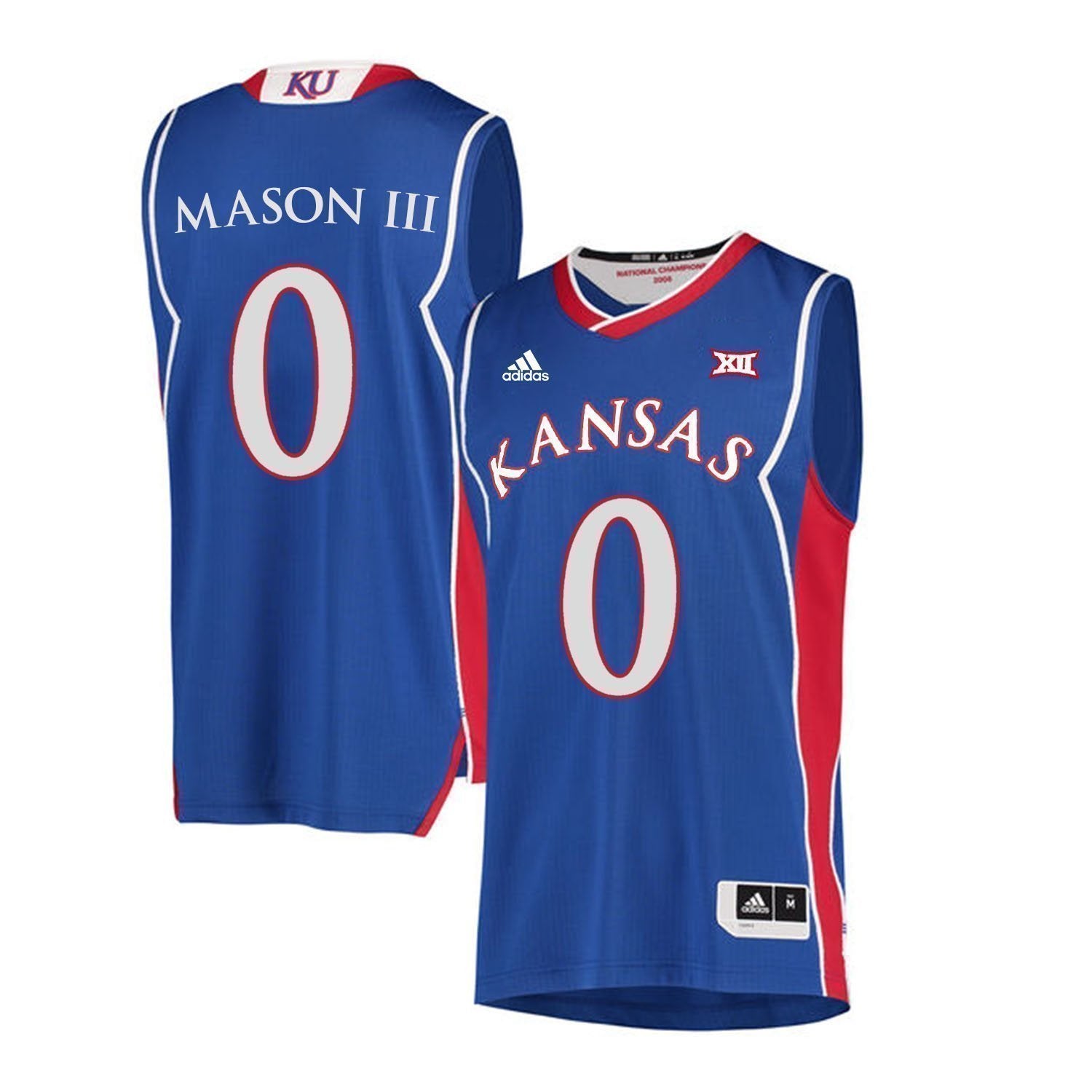 Frank Mason III Kansas Jayhawks Basketball Jersey-Blue