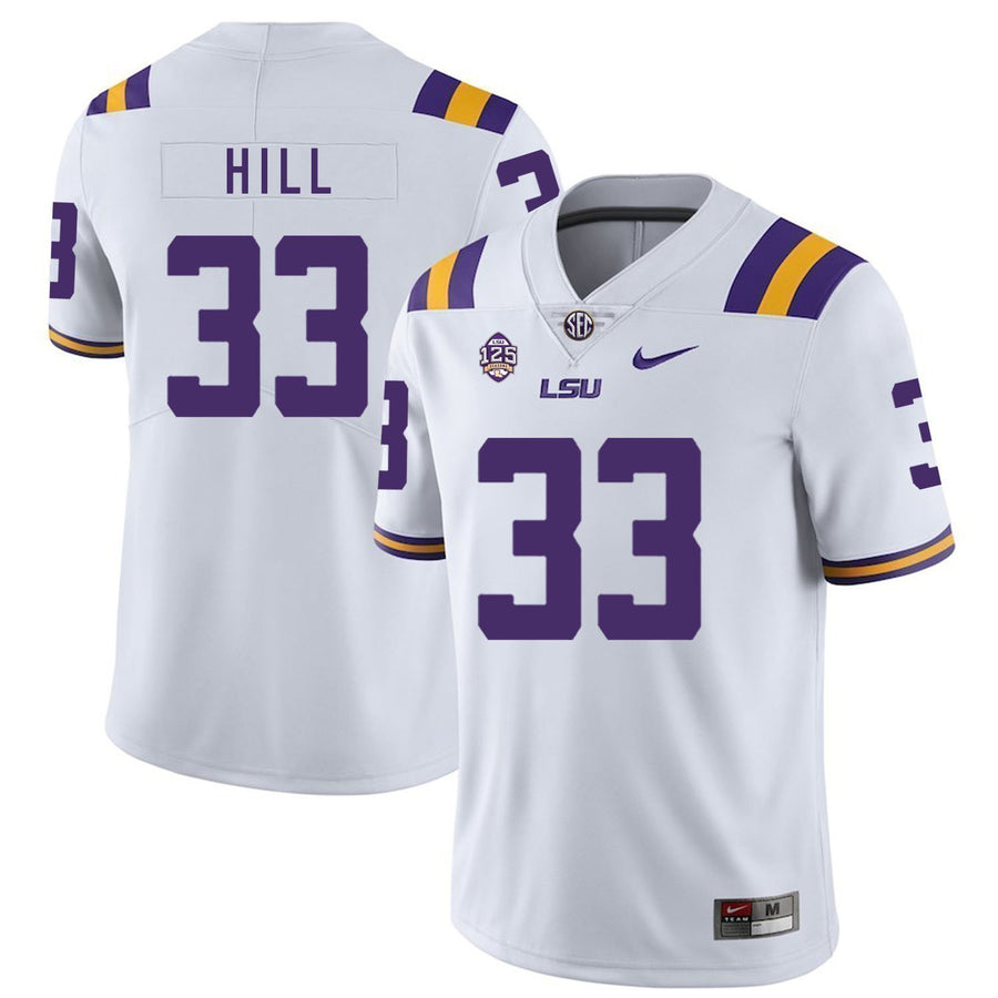 Jeremy Hill LSU Tigers Football Jersey - White