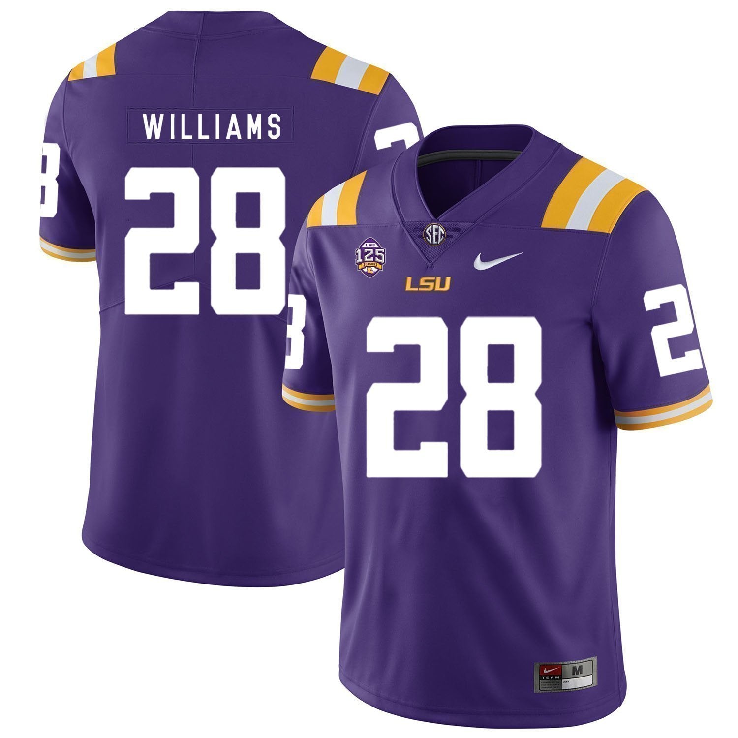 Darrel Williams LSU Tigers Football Jersey - Purple