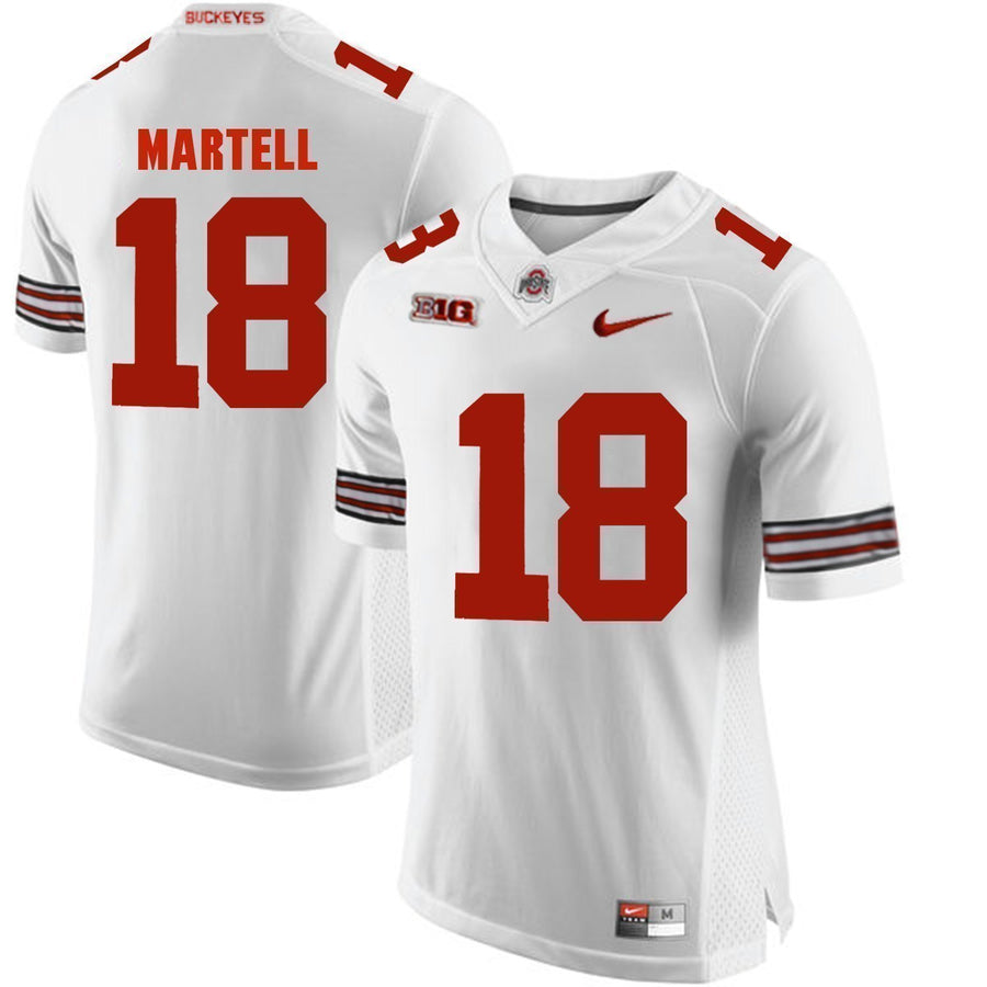 Tate Martell Ohio State Buckeyes Football Jersey - White