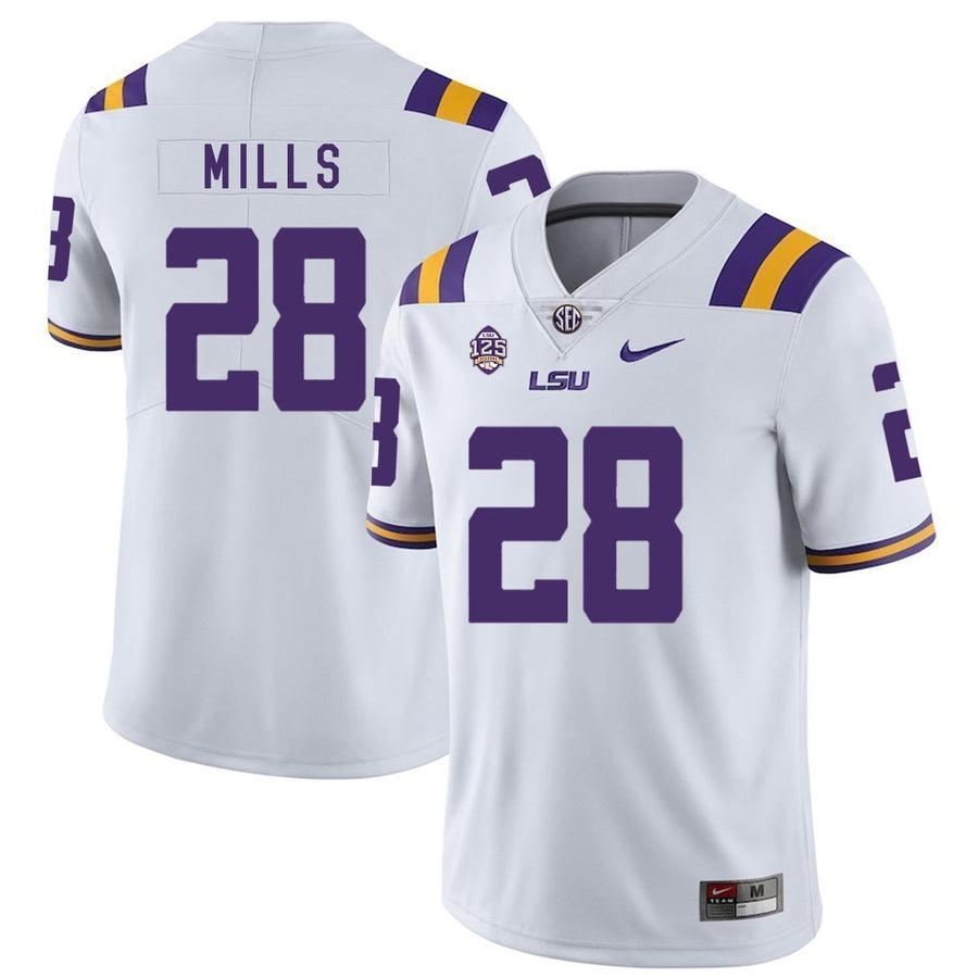 Jalen Mills LSU Tigers Football Jersey - White