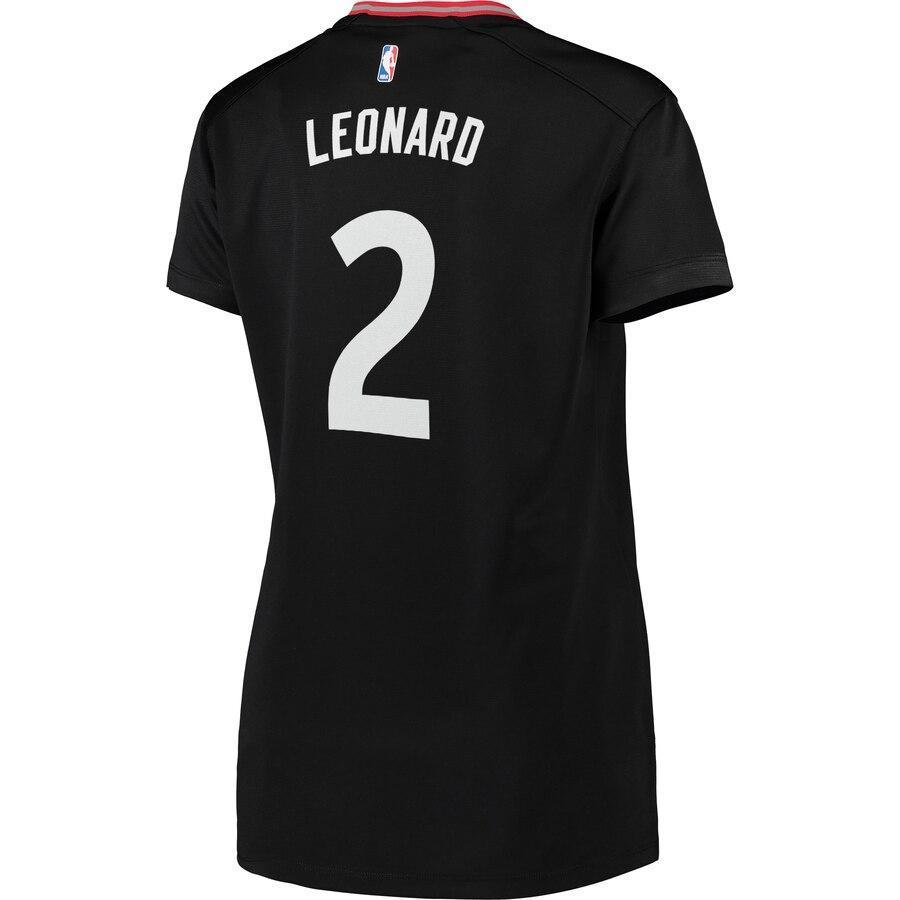 Kawhi Leonard Toronto Raptors Women's 2019 NBA Finals Champions Fast Break Replica Player Jersey Black – Statement Edition