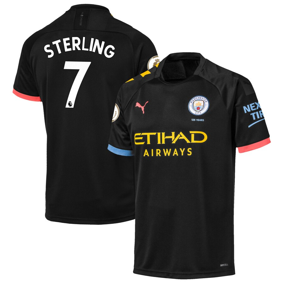 Raheem Sterling Manchester City 2019/20 Away Replica Player Jersey – Black