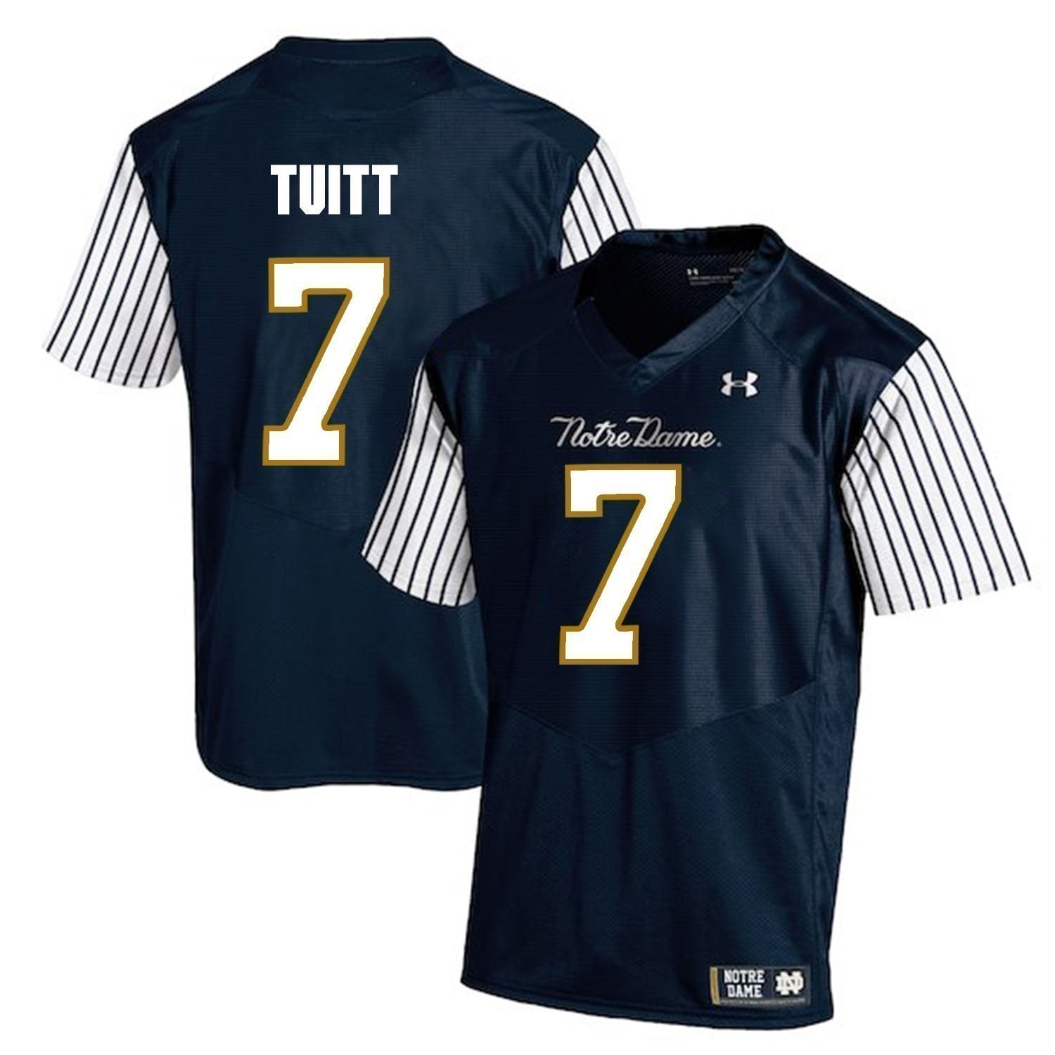 Stephon Tuitt Notre Dame Fighting Irish Football Jersey Navy Stripe