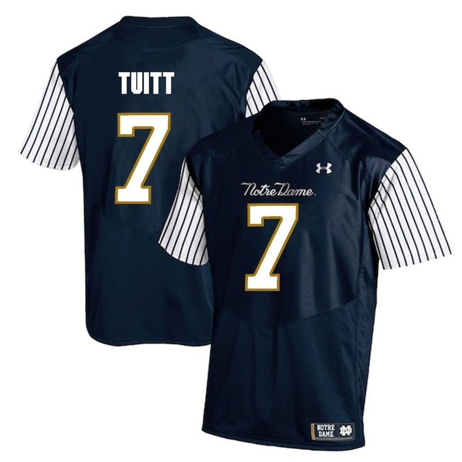 Stephon Tuitt Notre Dame Fighting Irish Football Jersey Navy Stripe