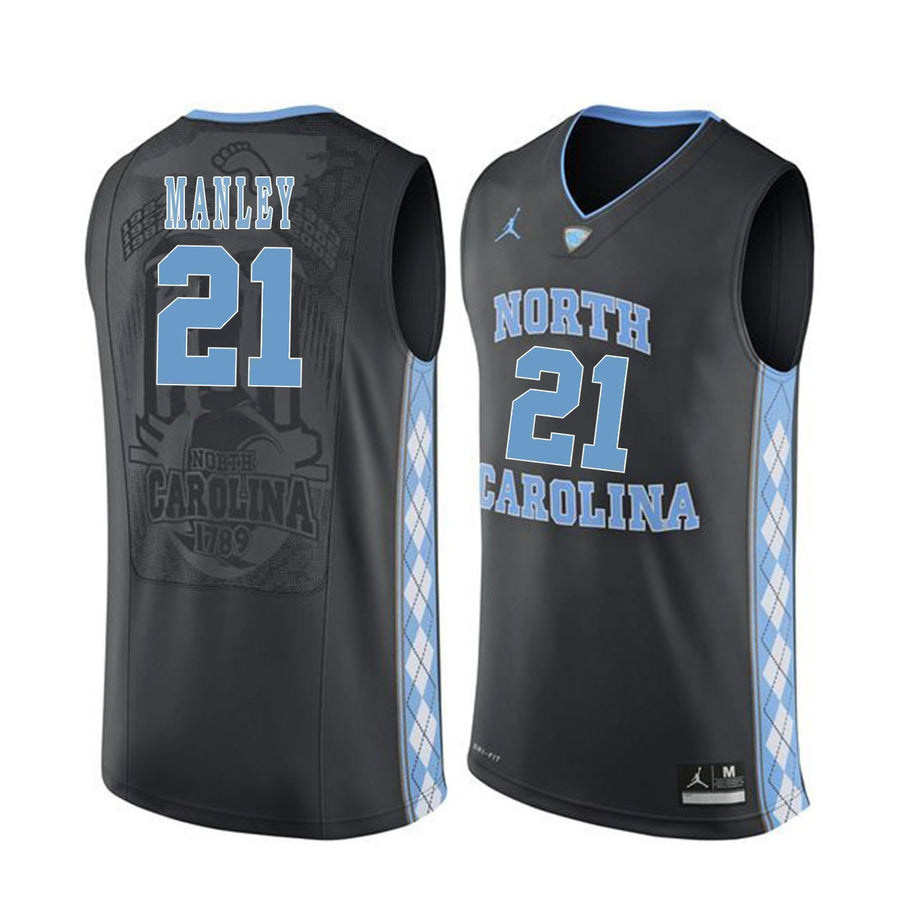 Sterling Manley North Carolina Basketball Jersey-Black