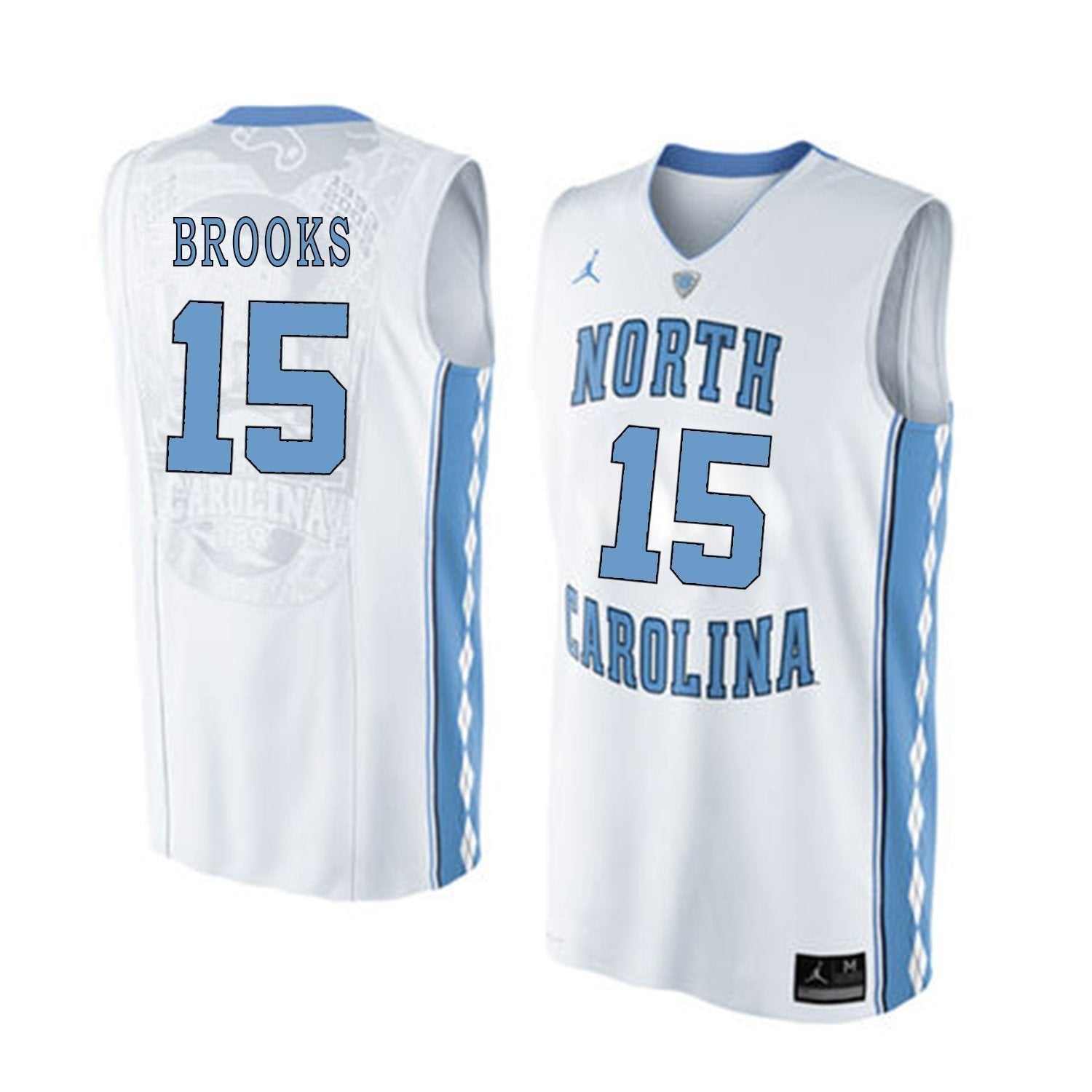 Garrison Brooks North Carolina Basketball Jersey-White