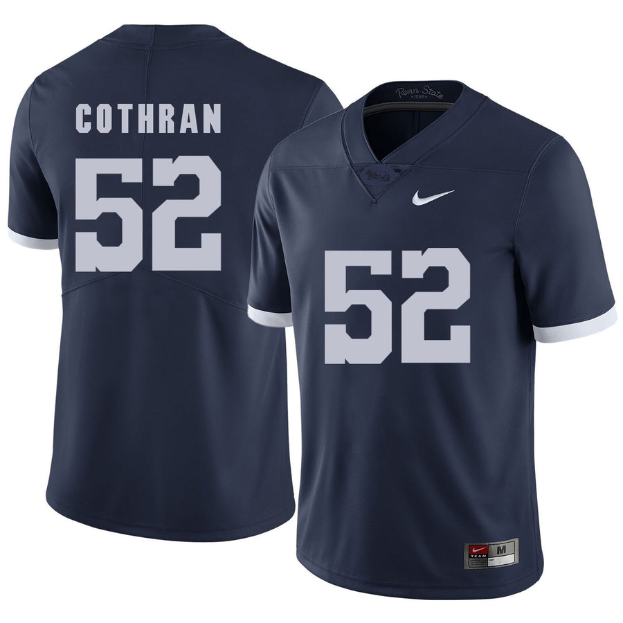 Curtis Cothran Penn State Nittany Lions Football Jersey Navy