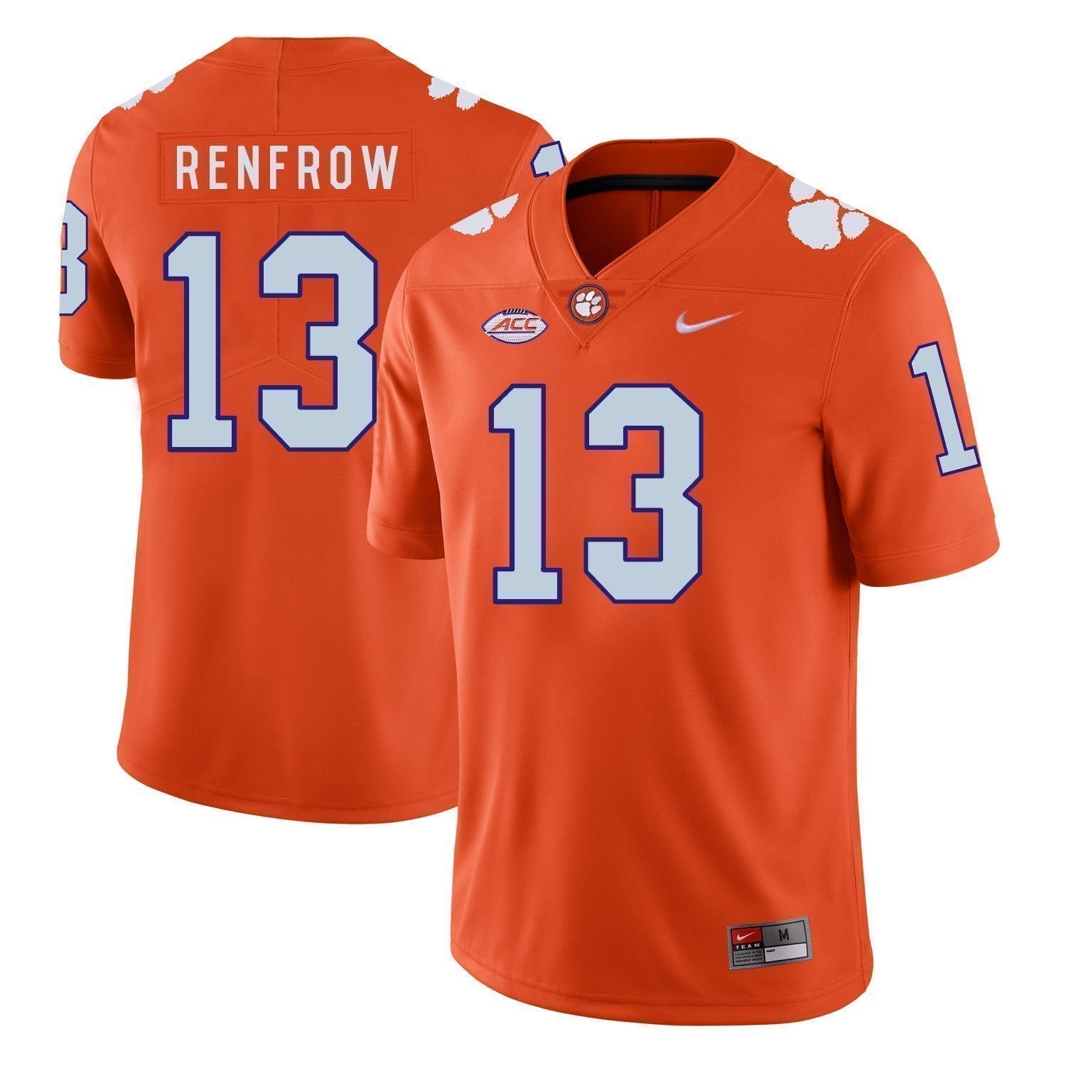 Hunter Renfrow Clemson Tigers Football Jersey Orange
