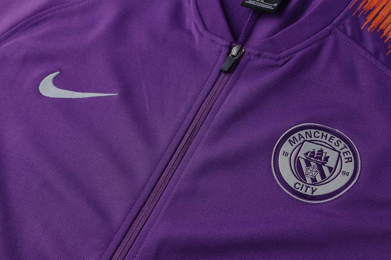 Manchester City Purple Tracksuit Training Jackets and Pants 2018/19