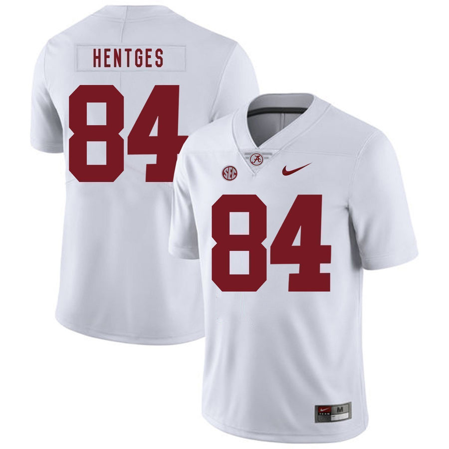 Hale Hentges Alabama Crimson Tide Football Jersey-White
