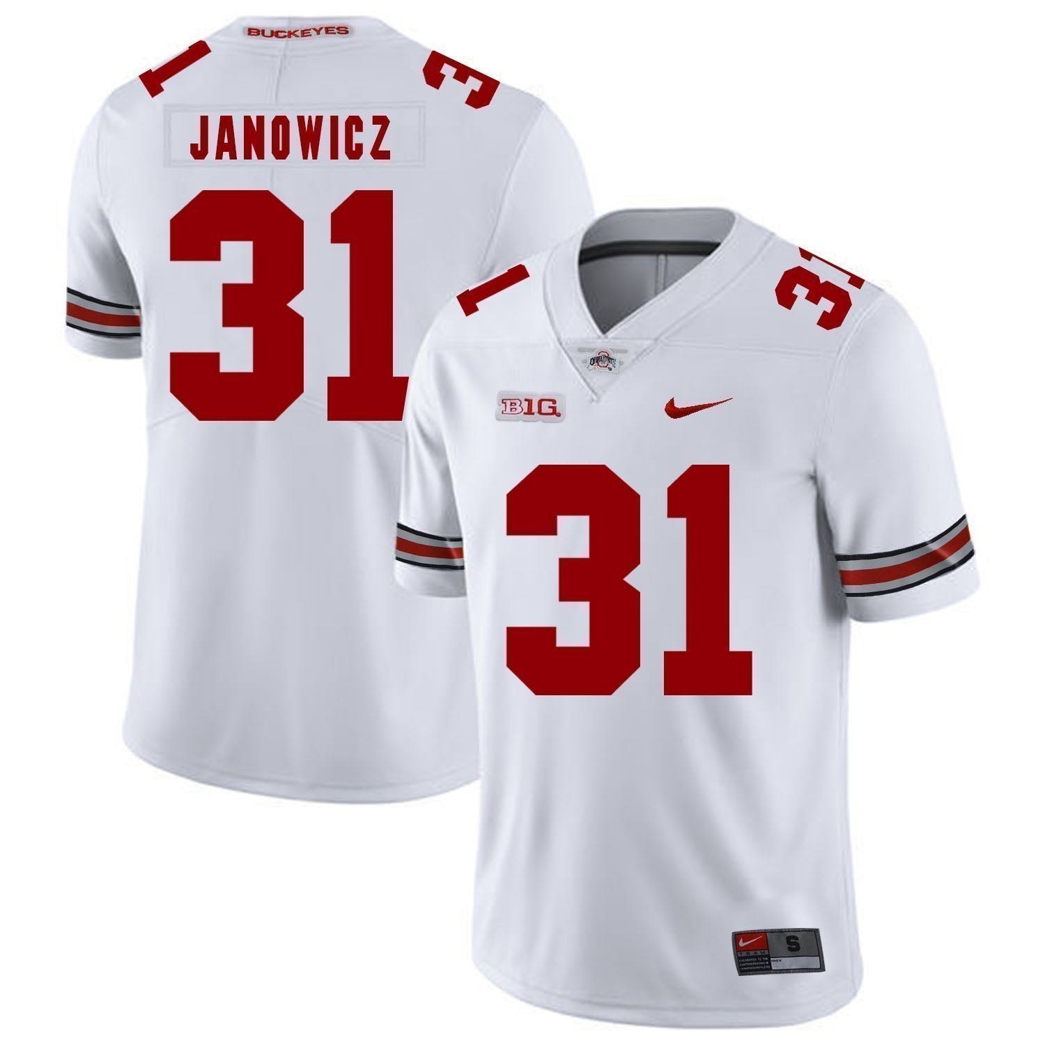 Vic Janowicz Ohio State Buckeyes Football Jersey - White