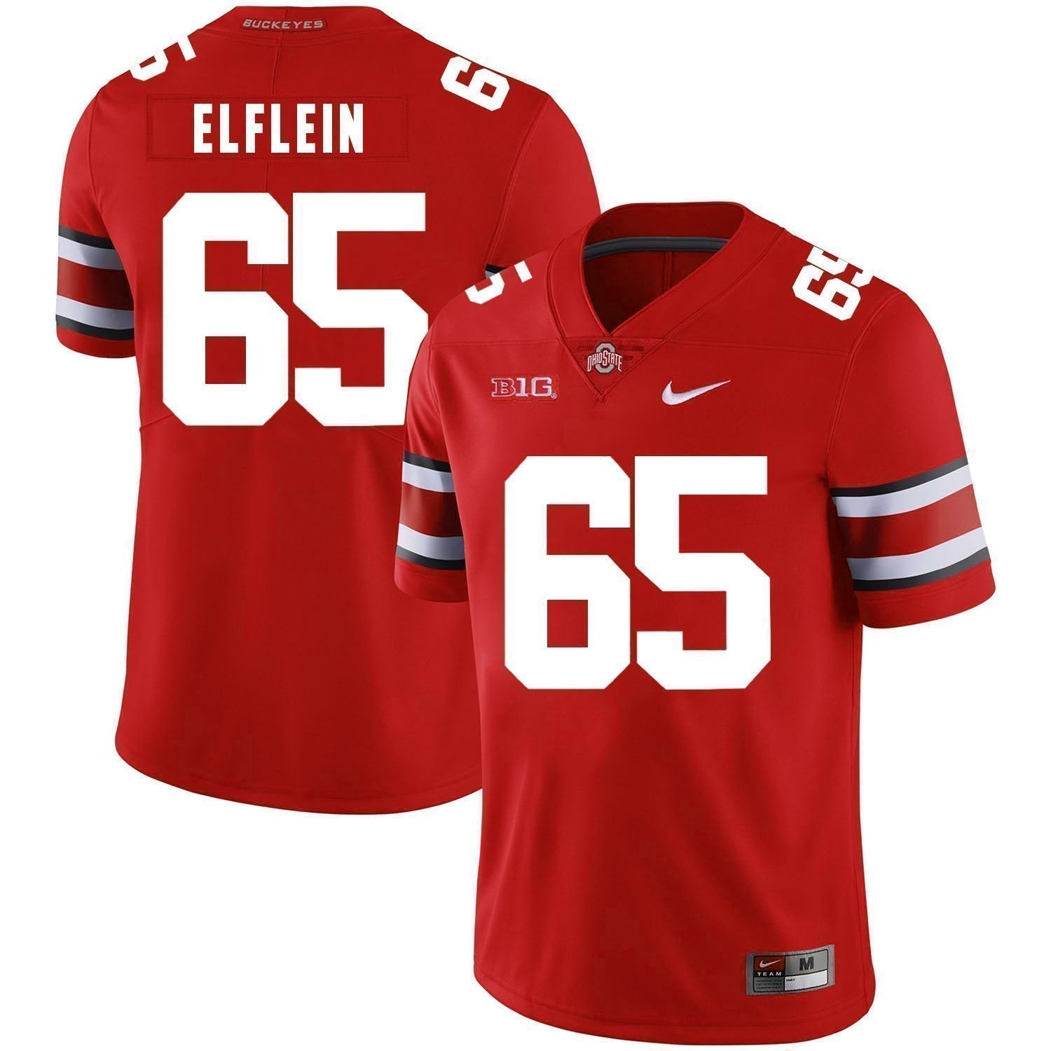 Pat Elflein Ohio State Buckeyes Football Jersey - Red