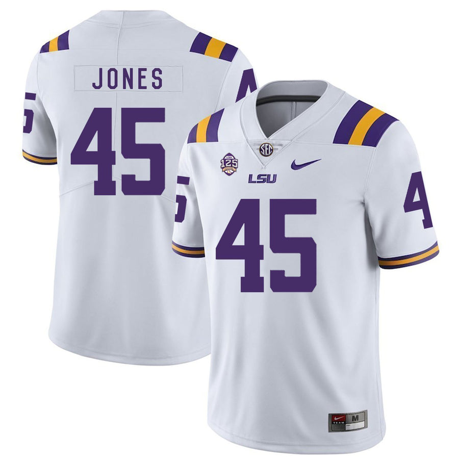 Deion Jones LSU Tigers Football Jersey - White