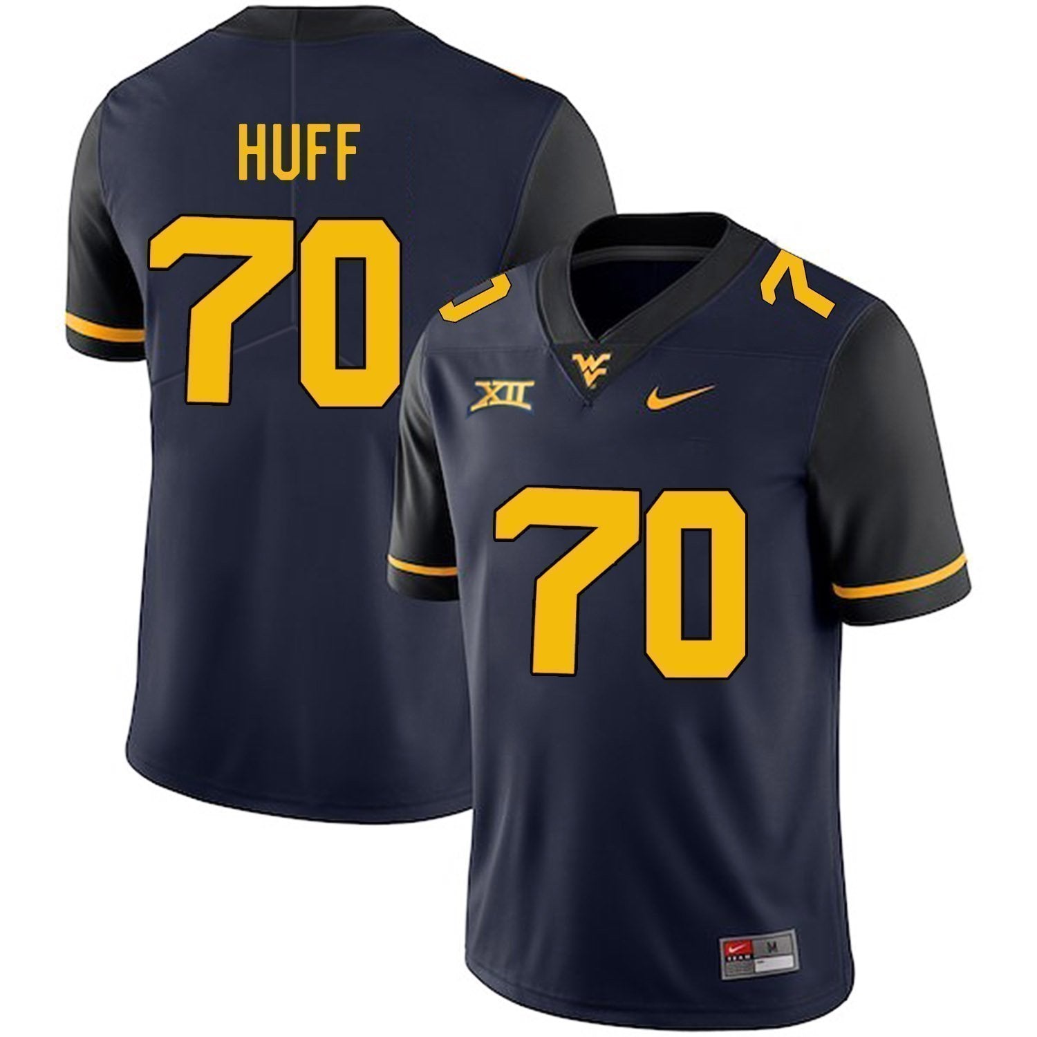 Sam Huff West Virginia Mountaineers Football Jersey - Navy