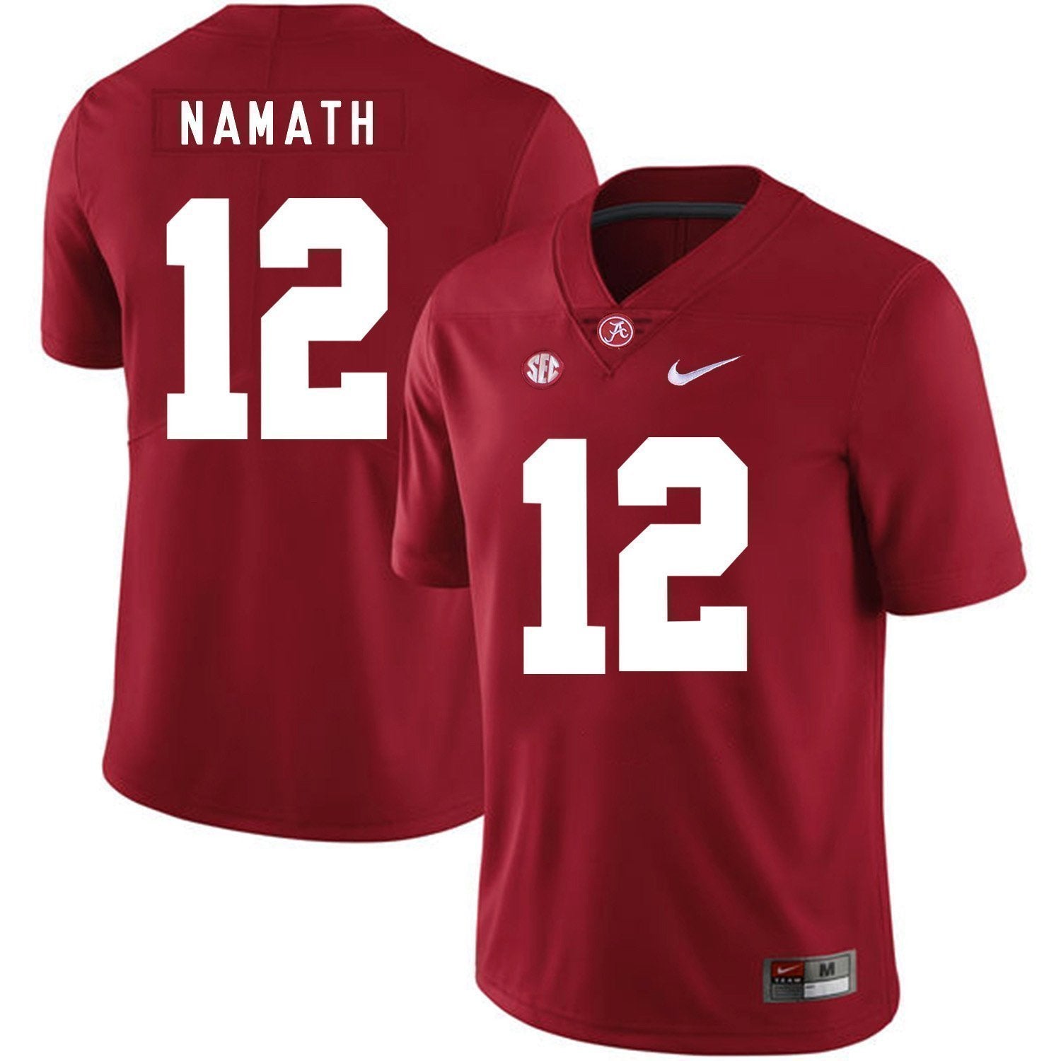 Joe Namath Alabama Crimson Tide Football Jersey-Red