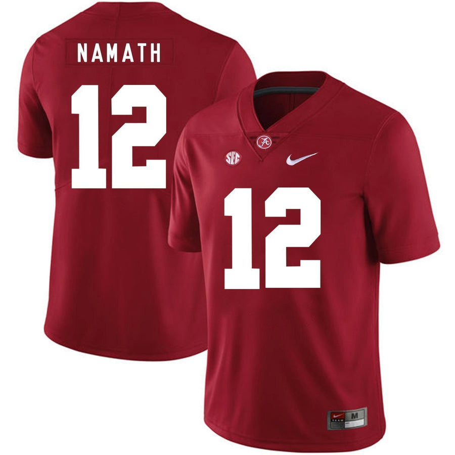 Joe Namath Alabama Crimson Tide Football Jersey-Red
