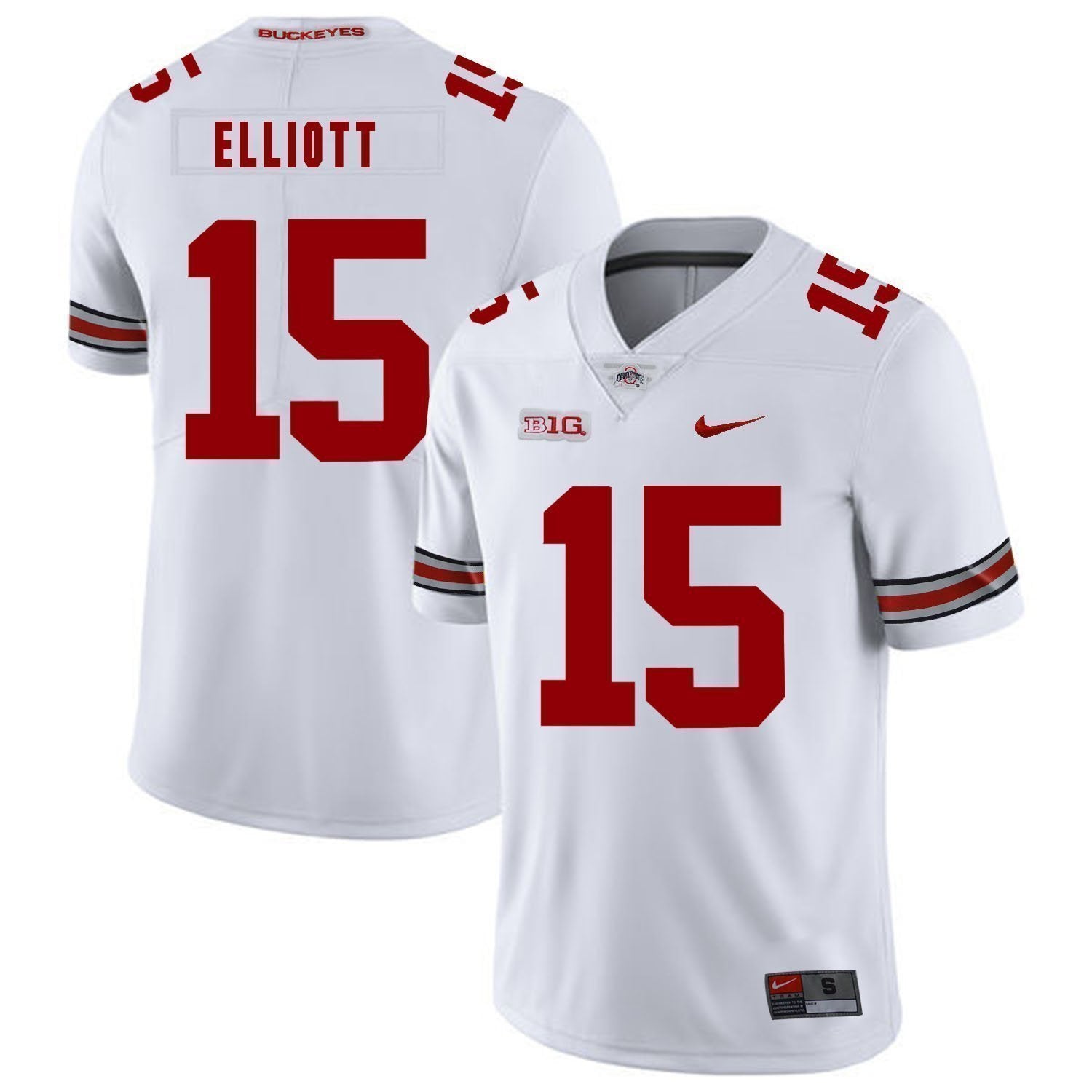 Ezekiel Elliott Ohio State Buckeyes Football Jersey - White