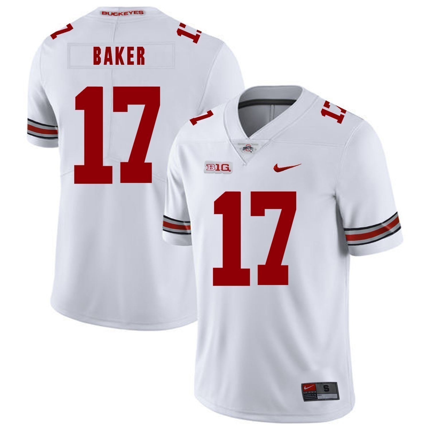 Jerome Baker Ohio State Buckeyes Football Jersey - White