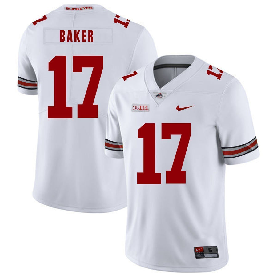Jerome Baker Ohio State Buckeyes Football Jersey - White