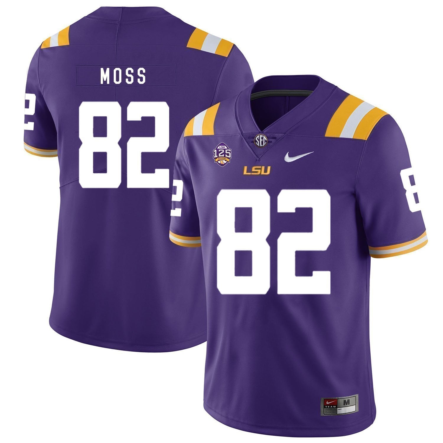 Thaddeus Moss LSU Tigers Football Jersey - Purple