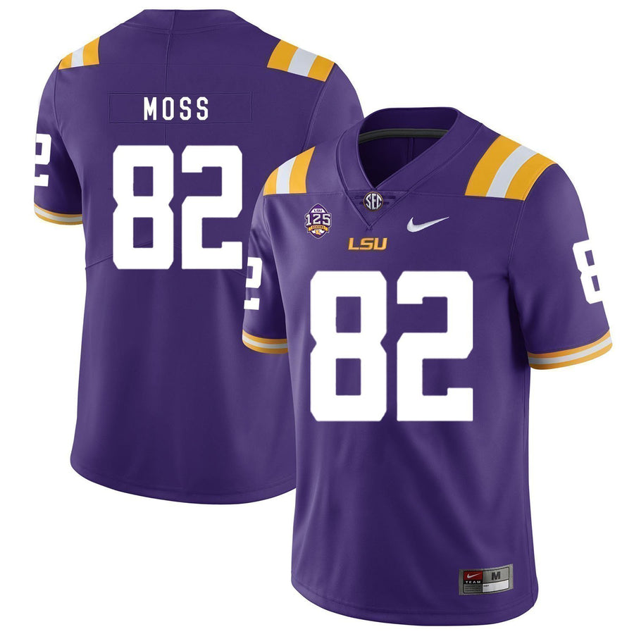 Thaddeus Moss LSU Tigers Football Jersey - Purple
