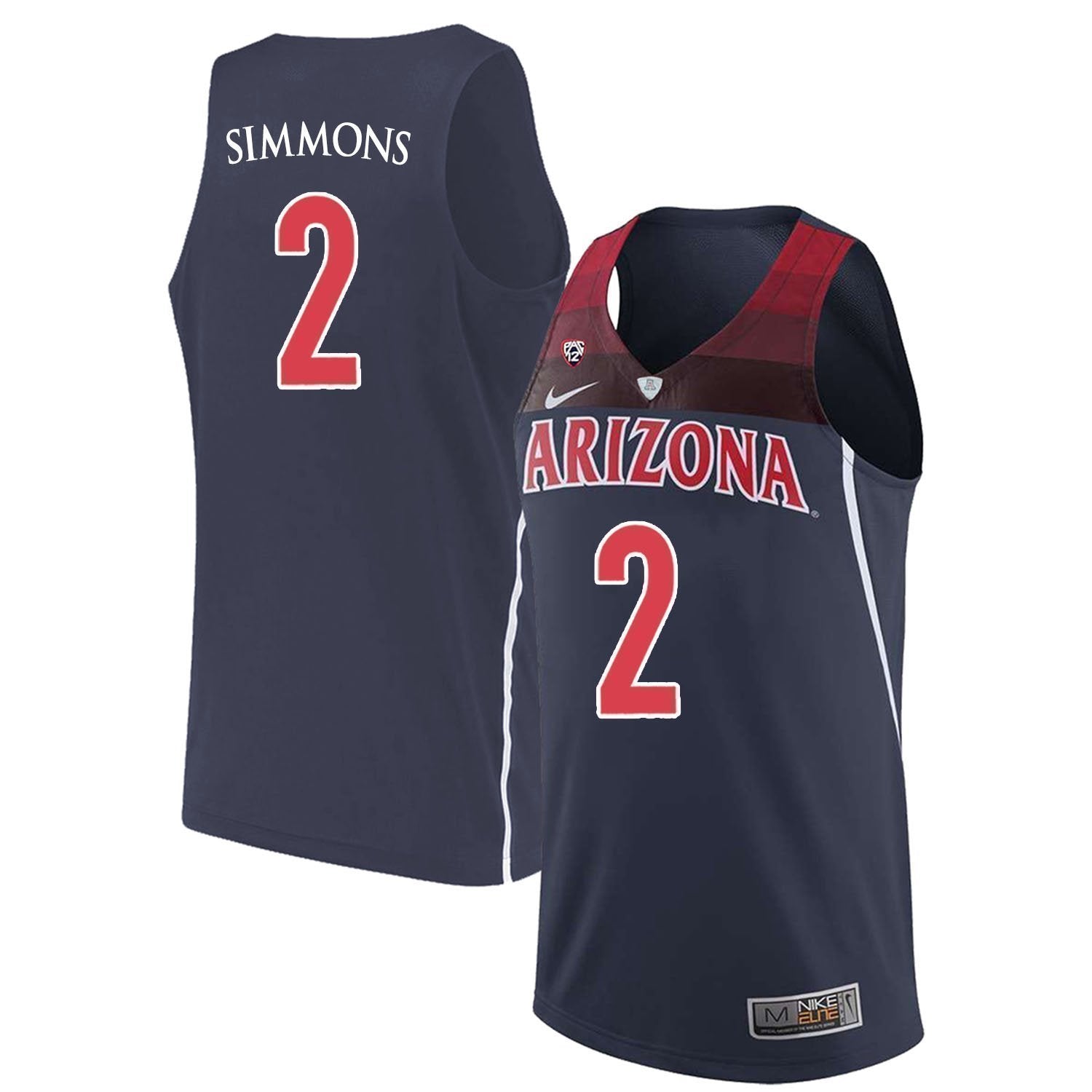 Kobi Simmons Arizona Wildcats Basketball Jersey-Navy